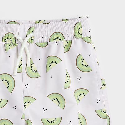 Swim Trunks - Kiwi Print on Creme by Petit Lem - FINAL SALE