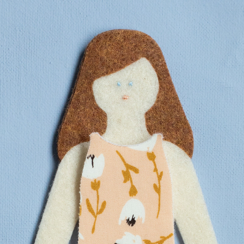 Deluxe Girl Felt Doll Set by Lowercase Toys