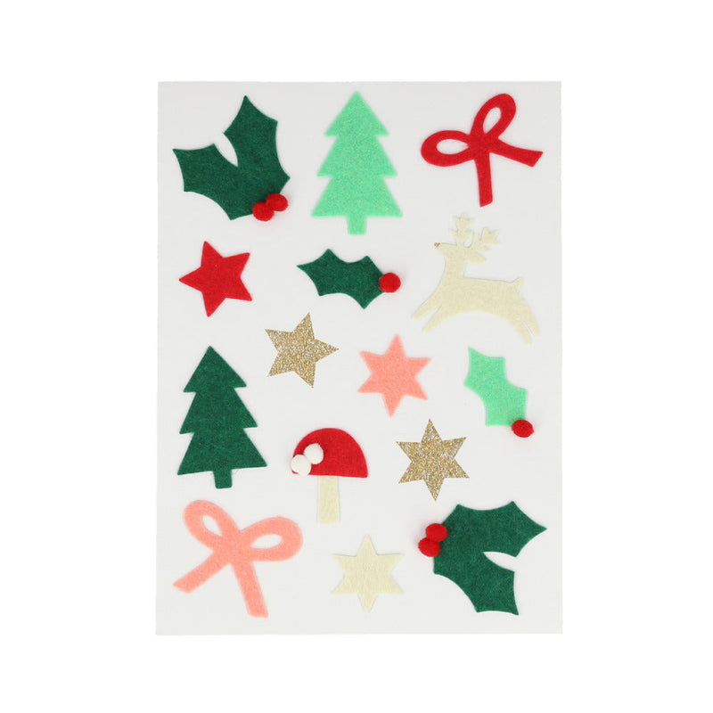 Felt Christmas Icon Stickers by Meri Meri