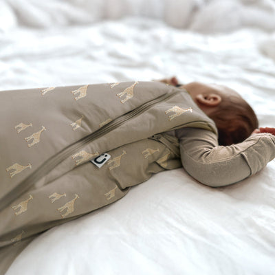 1.0 Tog Swaddle Sleep Bag - Giraffe Maple by gunamuna