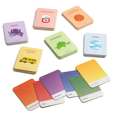 Rainbow Bilingual Flashcards by Habbi Habbi