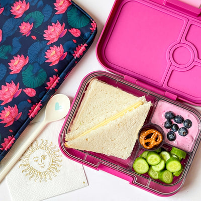 Yumbox Leakproof Sandwich Friendly Bento Box - 4 Compartment -  Malibu Purple by YumBox