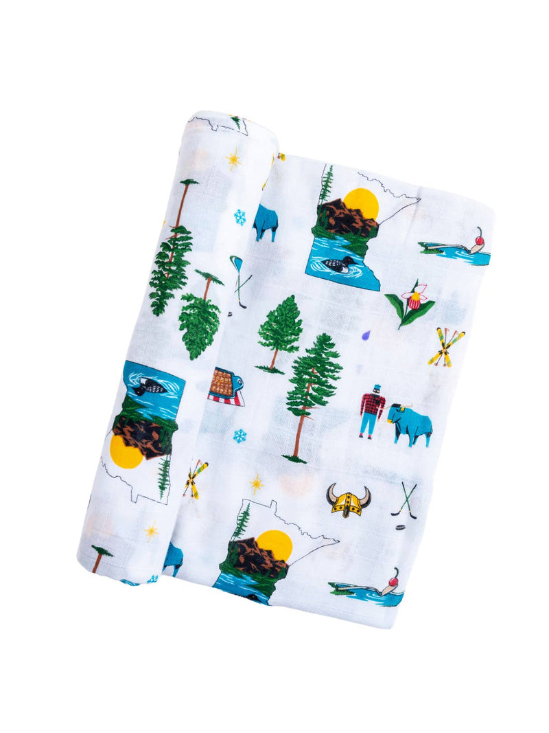 Minnesota Muslin Swaddle by Little Hometown