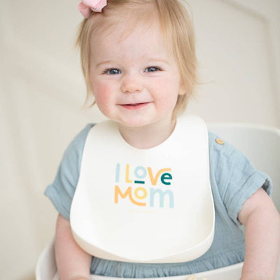 Wonder Bib - I Love Mom by Bella Tunno