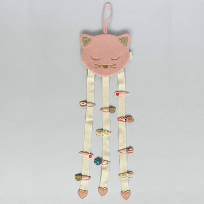 Clara Cat 3 Ribbon Hair Clip Hanger by Rockahula Kids