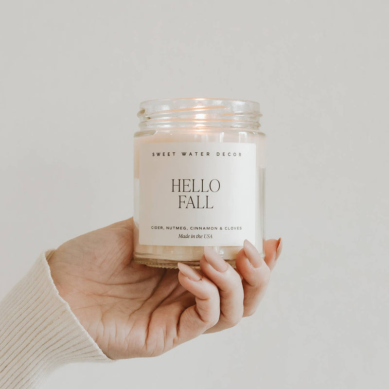 9oz Soy Candle - Hello Fall by Sweet Water Decor