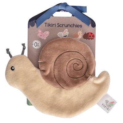 Organic Snail Crinkle Toy by Tikiri Toys