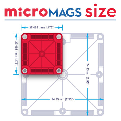 microMAGS 26-Piece Travel Set by Magna-Tiles