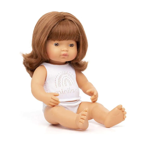 Baby Doll Caucasian Redhead Girl 15" by Miniland