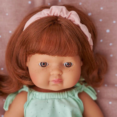 Baby Doll Caucasian Redhead Girl 15" by Miniland