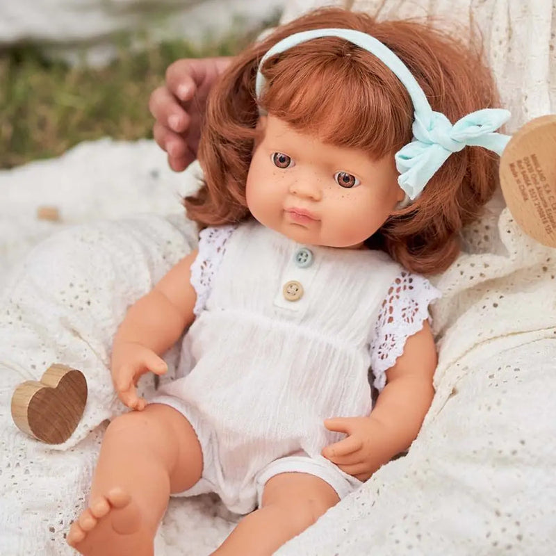 Baby Doll Caucasian Redhead Girl 15" by Miniland