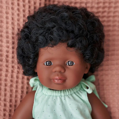 Baby Doll African American Girl 15" by Miniland