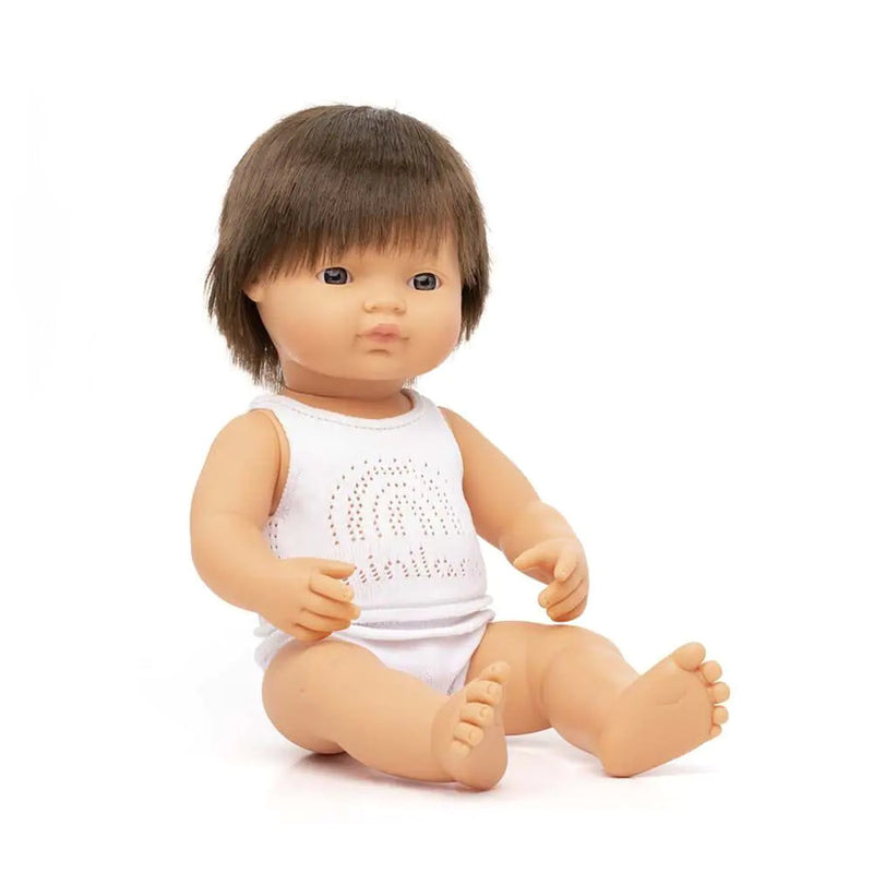 Baby Doll Caucasian Brunette Boy 15" by Miniland