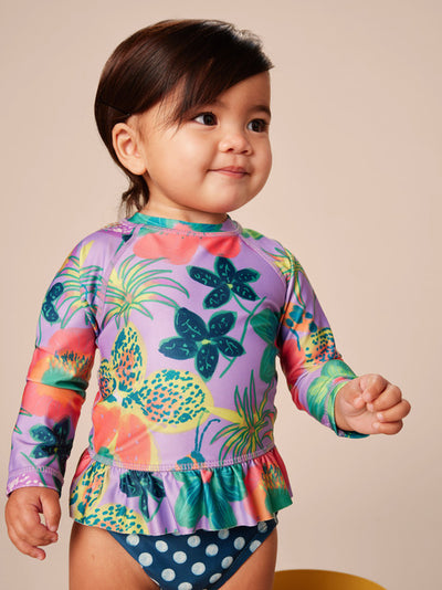 Rash Guard Baby Swim Set - Hanging Flowers of Malindi by Tea Collection FINAL SALE