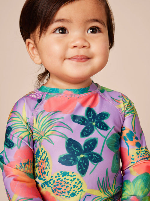 Rash Guard Baby Swim Set - Hanging Flowers of Malindi by Tea Collection FINAL SALE