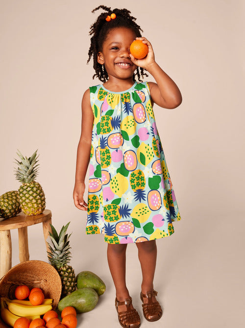 Trapeze Dress - Tropical Fruits by Tea Collection FINAL SALE