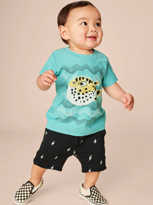 Puffer Fish Graphic Tee - Patina by Tea Collection FINAL SALE