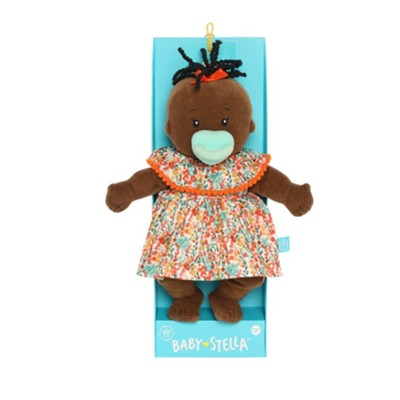 Baby Stella Doll - Brown with Black Wavy Tuft by Manhattan Toy