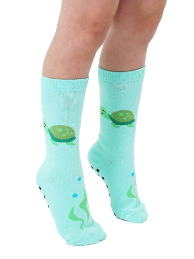 Turtle Kids Crew Socks by Living Royal