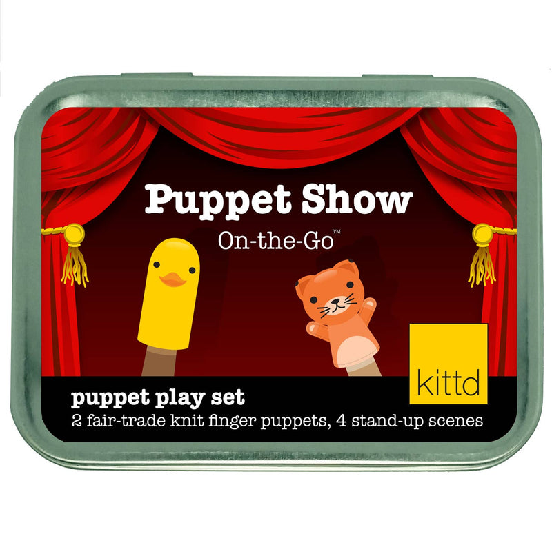 Puppet Show On-The-Go Kids Pretend Play Set by kittd