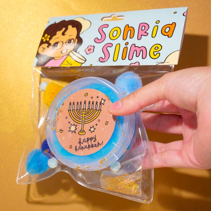 Happy Hanukkah Slime by Sonria Slime