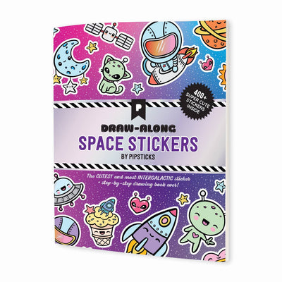 Draw Along Space Stickers Book by Pipsticks