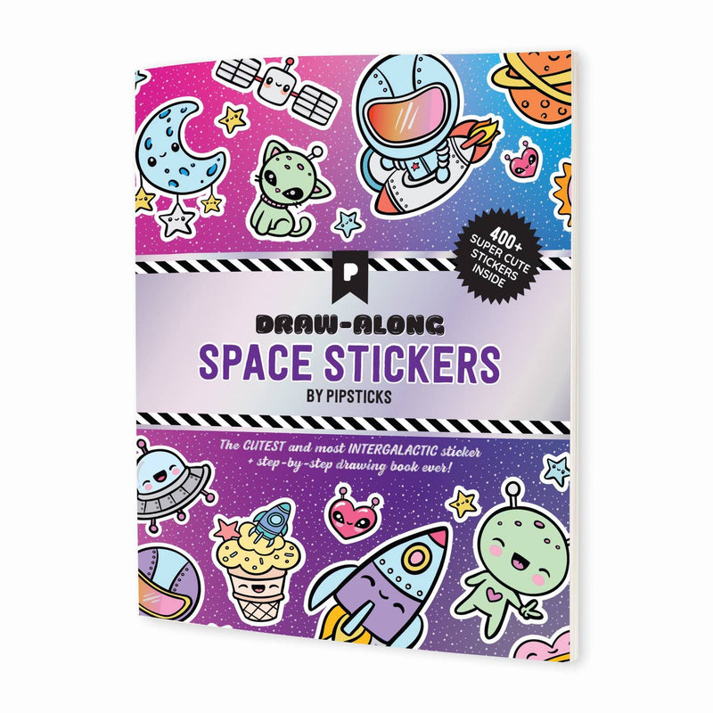 Draw Along Space Stickers Book by Pipsticks