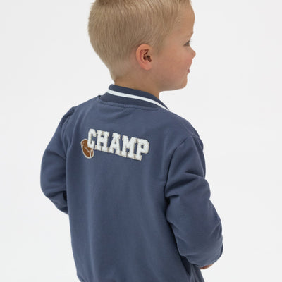 French Terry Letterman Jacket - Football Champ by Angel Dear