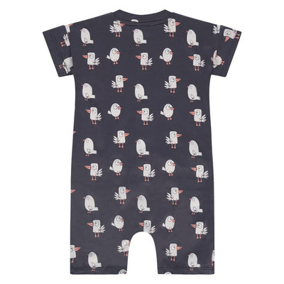 Birds Print Playsuit - Dark Grey by Babyface