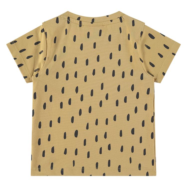 Animal Print Short Sleeve Tee - Ochre by Babyface