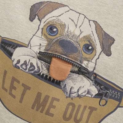 Let Me Out Pug Sweatshirt by Minymo