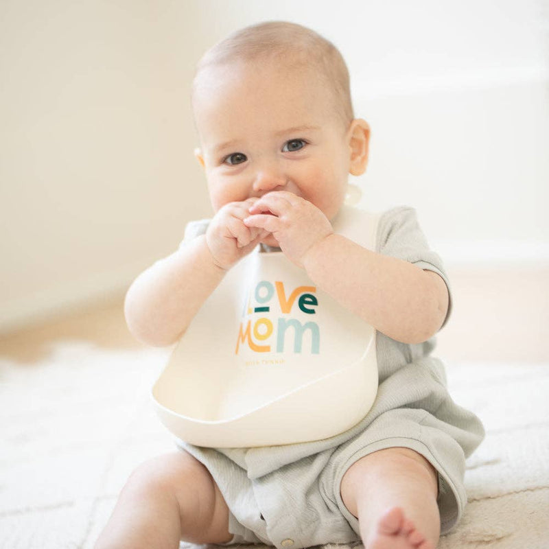 Wonder Bib - I Love Mom by Bella Tunno