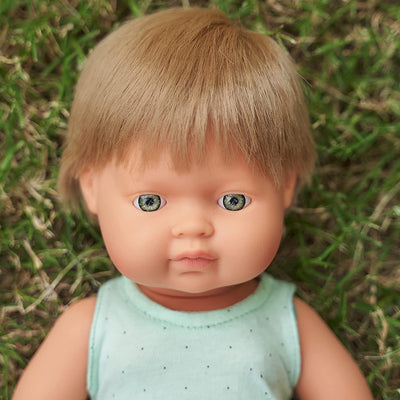 Baby Doll Caucasian Blond Boy 15" by Miniland