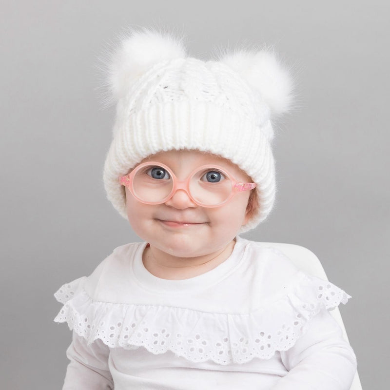 Fluffer Beanie Hat - Winter White by Huggalugs