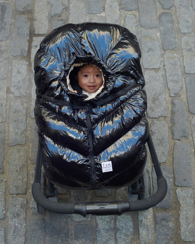 Car Seat Cocoon - Black Polar by 7AM Enfant