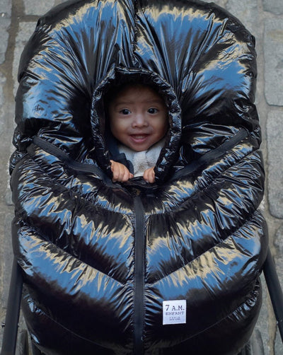 Car Seat Cocoon - Black Polar by 7AM Enfant