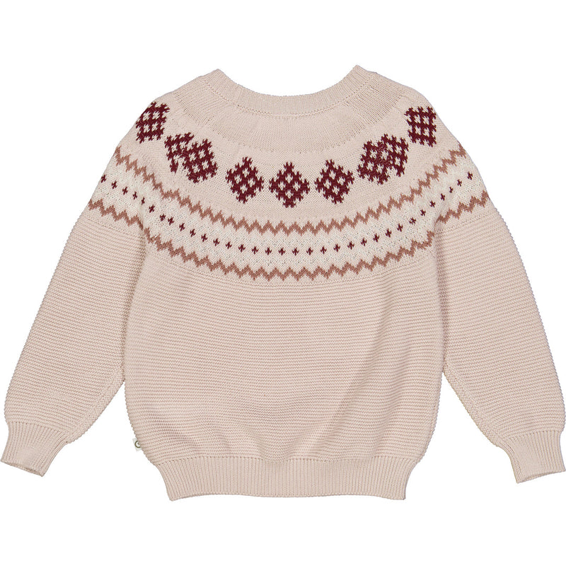 Knit Jacquard Sweater - Nightingale by Musli