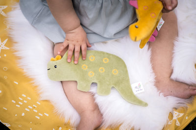 Organic Triceratops Crinkly Toy by Tikiri Toys