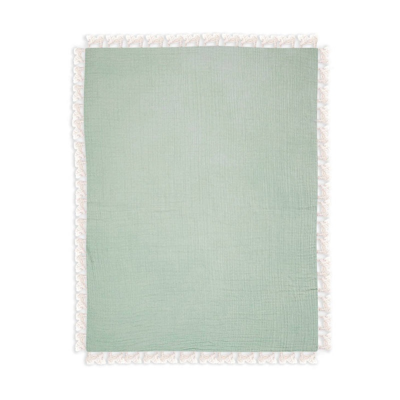 6 Layer Muslin Blanket - Evergreen by Crane Baby