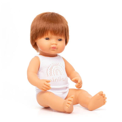 Baby Doll Caucasian Redhead Boy 15" by Miniland