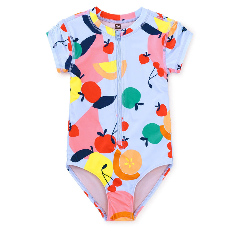 Rash Guard One-Piece Swimsuit - Bold Fruit by Tea Collection FINAL SALE