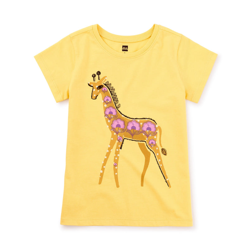 Floral Giraffe Graphic Tee - Del Sol by Tea Collection FINAL SALE