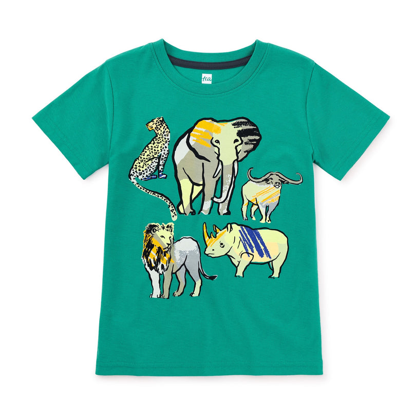 Big Five Graphic Tee - Viridis by Tea Collection FINAL SALE