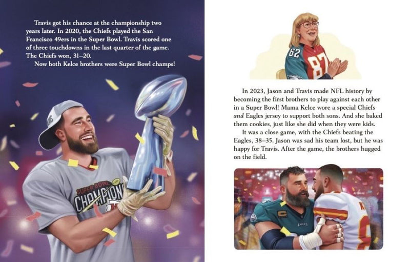 The Kelce Brothers: A Little Golden Book Biography - Hardcover