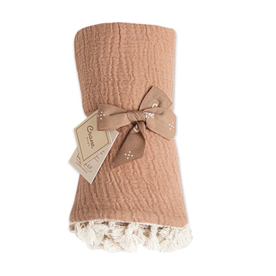 6 Layer Muslin Blanket - Copper by Crane Baby