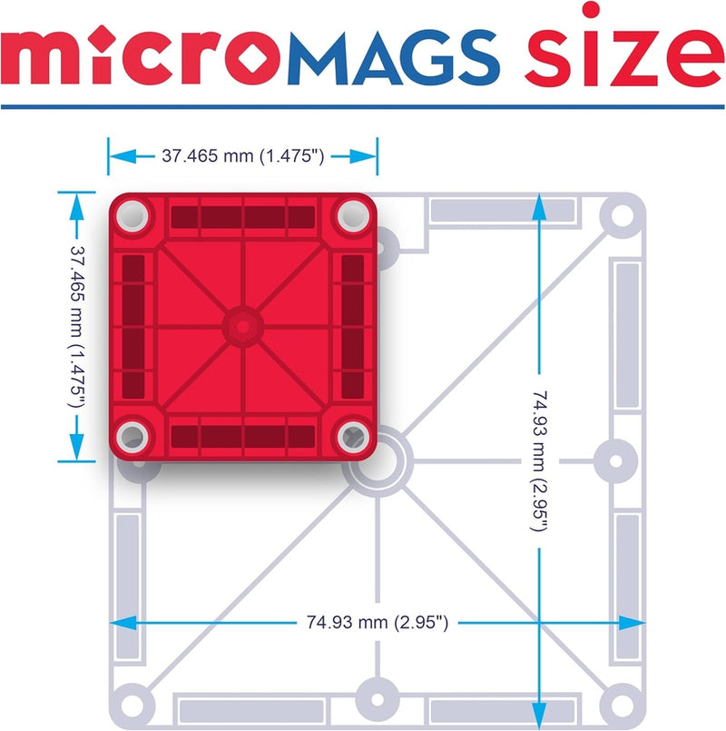 microMAGS 70-Piece Deluxe Set by Magna-Tiles