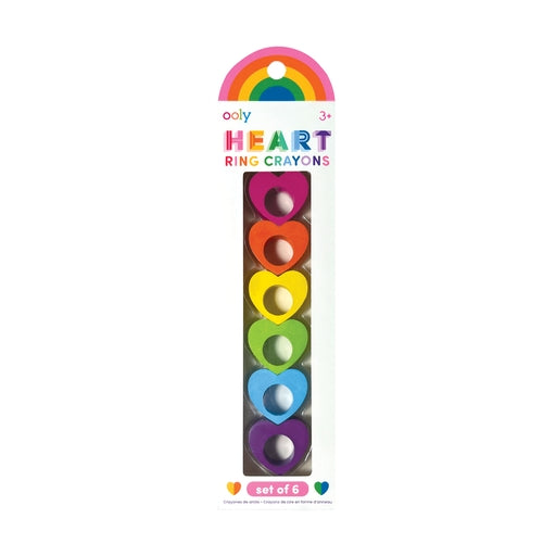 Heart Ring Crayons - Set of 6 by OOLY