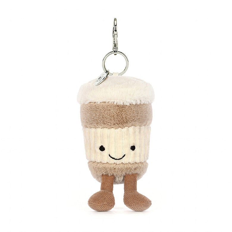 Amuseable Coffee-To-Go Bag Charm by Jellycat