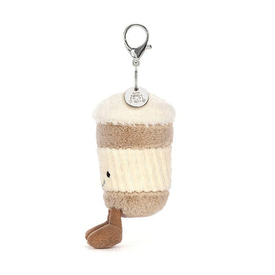 Amuseable Coffee-To-Go Bag Charm by Jellycat