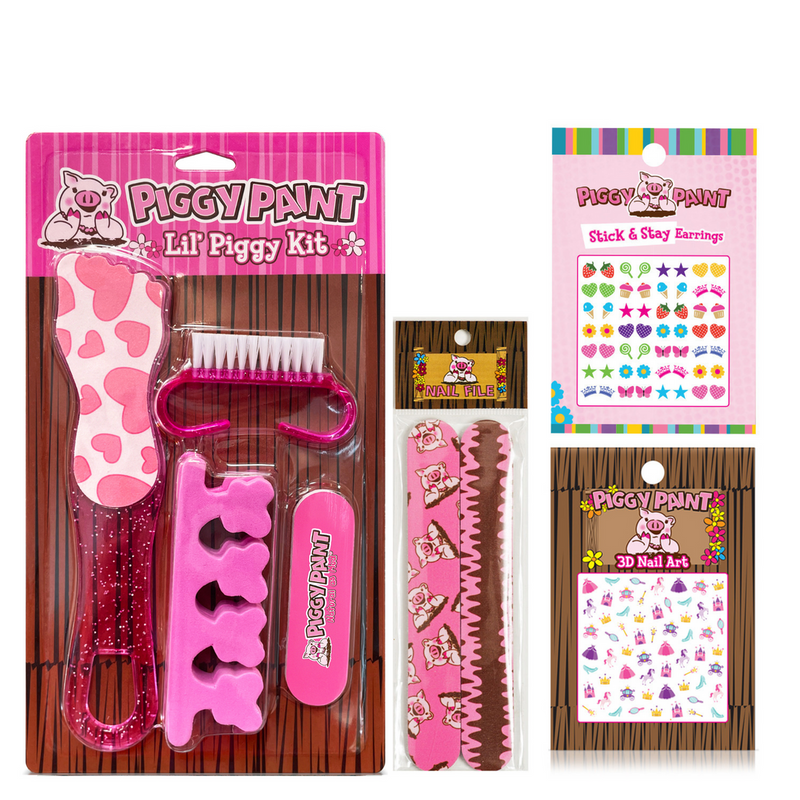 Accessorize Me Set with Pedi Set, Nail Files and Nail Art by Piggy Paint